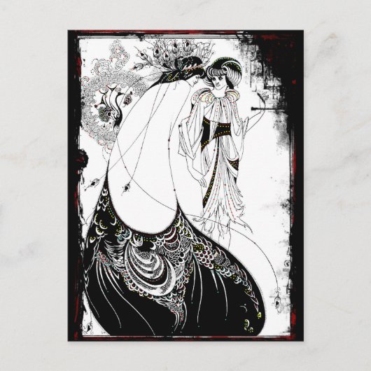 Dames in Fancy jurken Briefkaart (Voorkant)