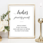 Dames in het Bathroom mandje legante bruiloft Poster