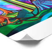 Dames in het bos poster (Hoek)