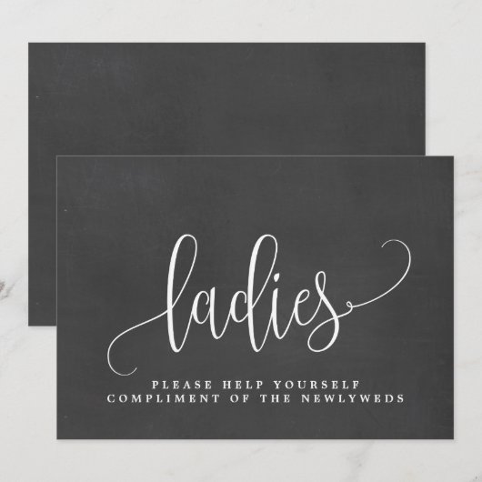 Dames in het huwelijk - Bathroom gebarentaal - Lie Aankondiging (Voorkant / Achterkant)