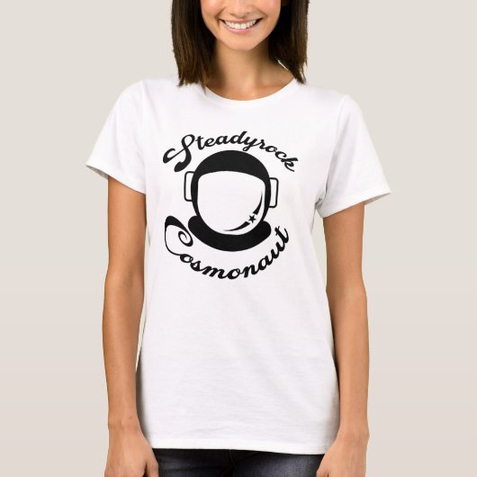 Dames in het klassieke Steadyrock Cosmonaut T-shir T-shirt (Voorkant)