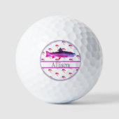 Dames in het Monogrammed Visserij Golfballen (Voorkant)