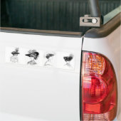 Dames in het Pet Bumpersticker (Op Truck)