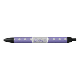 Dames in het poolgebied Dot Black Ink Pen (lavende