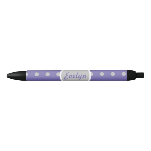 Dames in het poolgebied Dot Black Ink Pen (lavende (Voorkant)