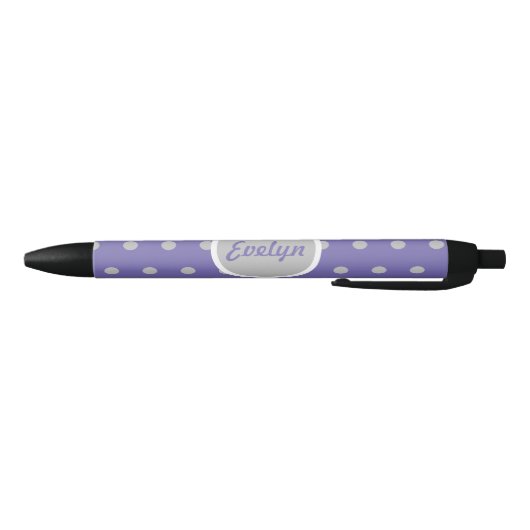 Dames in het poolgebied Dot Black Ink Pen (lavende (Bodem)