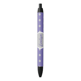 Dames in het poolgebied Dot Black Ink Pen (lavende
