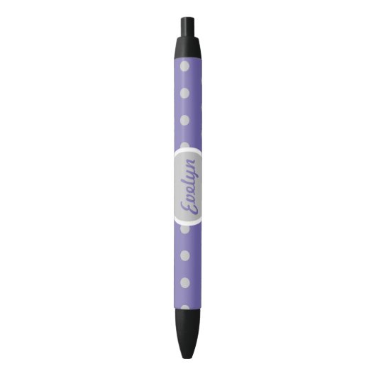 Dames in het poolgebied Dot Black Ink Pen (lavende (Voorkant Verticaal)