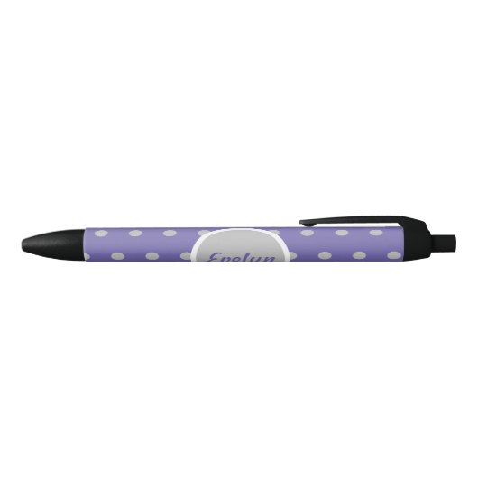 Dames in het poolgebied Dot Black Ink Pen (lavende (Bovenkant)