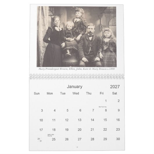 Dames in het Prendergast, Brown, Cassidy, Gurnett Kalender (Jan 2027)