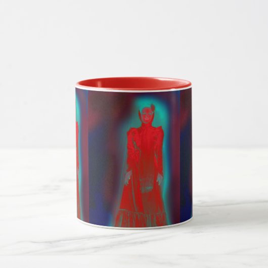 Dames in het rood mok (Midden)