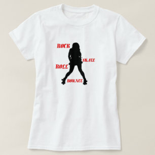 Dames in het Schaats Roll Bounce T-Shirt - Red
