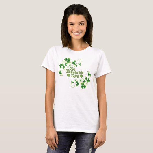 Dames in het Sint Patrick's Day Top (Voorkant volledig)