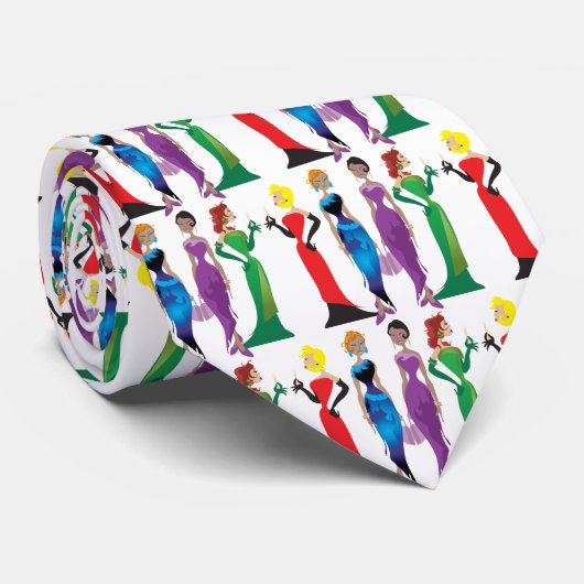 Dames in het Stropdas 's nachts (Opgerold)