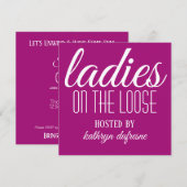 Dames in het wild gepersonaliseerd kaart (Voorkant / Achterkant)