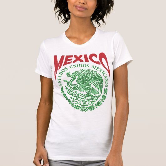 Dames in Mexicaans Shirt - Mexico Playera (Voorkant)