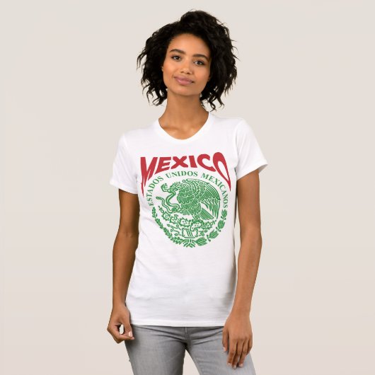 Dames in Mexicaans Shirt - Mexico Playera (Voorkant volledig)