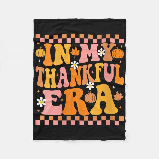 Dames in mijn dankbare tijd herfst pompoen herfst fleece deken (Voorkant)