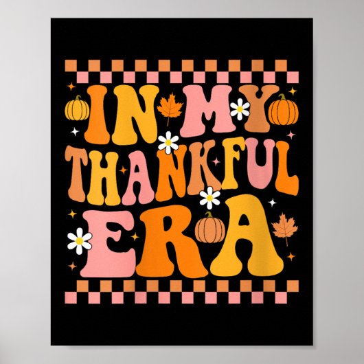Dames in mijn dankbare tijd herfst pompoen herfst poster (Voorkant)