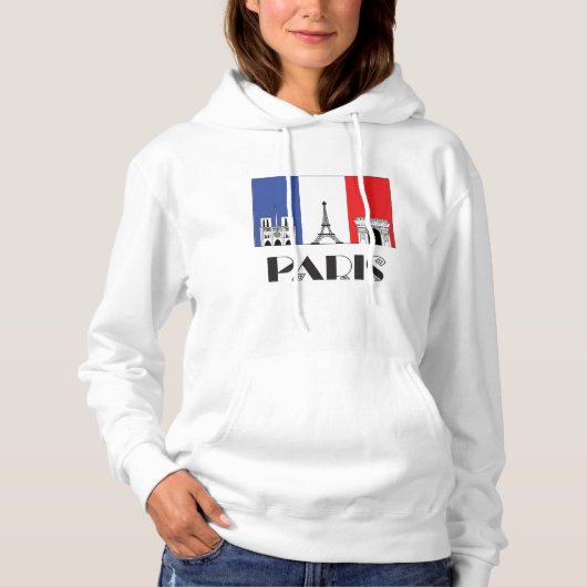 Dames in Parijs Hoodie (Voorkant)