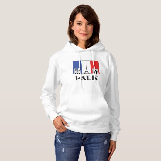 Dames in Parijs Hoodie (Voorkant volledig)