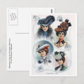  dames in Pet Briefkaart (Voorkant / Achterkant)