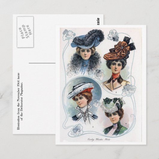  dames in Pet Briefkaart (Voorkant / Achterkant)