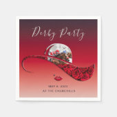 Dames in Pet Derby Party Servet (Voorkant)