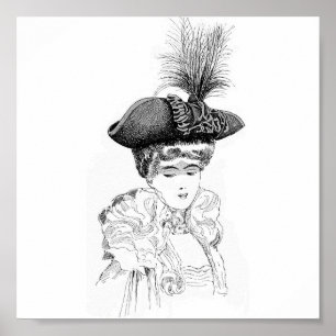 Dames in Pet Poster