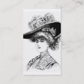 Dames in Pet Visitekaartje (Achterkant)