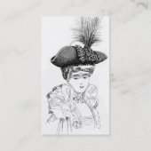 Dames in Pet Visitekaartje (Achterkant)