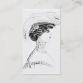 Dames in Pet Visitekaartje (Achterkant)
