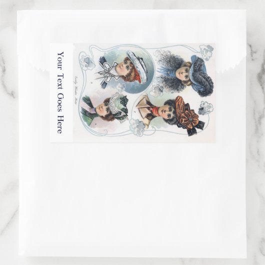 Dames in Petten Stickers (Tas)