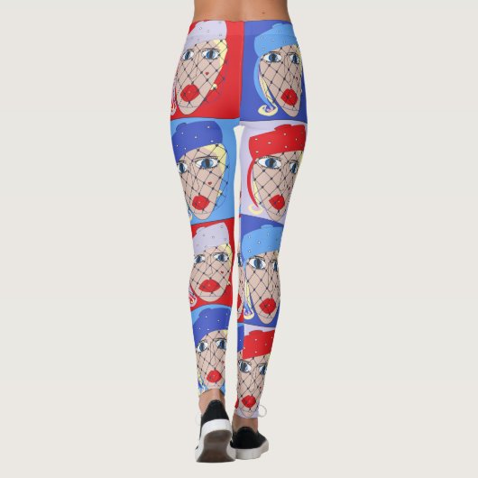 Dames ın Pilbox Pet Design Leggings (Achterkant)