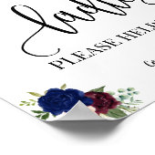 Dames in poederkamer, marineschip voor bruiloft poster (Hoek)