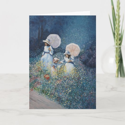 Dames in Wildflowers Kaart (Voorkant)