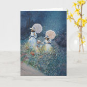 Dames in Wildflowers Kaart (Gele Bloem)