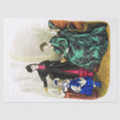  dames in zwart-roze groene ontkoppeling tissuepapier (Voorkant)