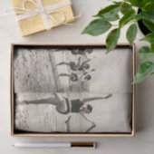  dames in zwemkostuum tissuepapier (Geschenk)