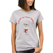 Dames Inspiratie T-Shirt Luister naar je Hart