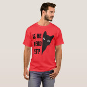 Dames isHeVintageDeadYet kat V-hals jongen T-shirt (Voorkant volledig)