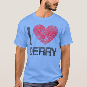Dames It I Heart Derry Stephen King Horror VNeck T-shirt