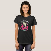 Dames Ja Ik Ben De Dolle Geitendame Dier Caprine T-shirt (Voorkant volledig)