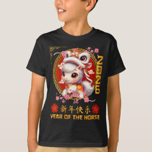 Dames Jaar Van Het Paard 2026 Chinees Maan Nieuwja T-shirt
