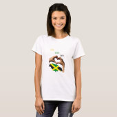 Dames Jamaicaanse blouse T-shirt (Voorkant volledig)