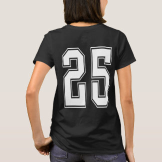 Dames Jersey Nummer Grafisch T-Shirt – Vintage Y2