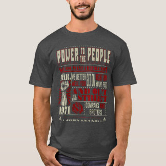 Dames John Lennon Revolution VNeck vintage familie T-shirt
