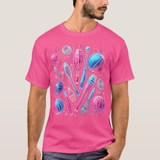 Dames Jongleerclubs Ballen Jongeleur Jongleren T-shirt