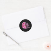 Dames Juni Dames Verjaardag Pioen Bloem Grappig Ronde Sticker (Envelop)