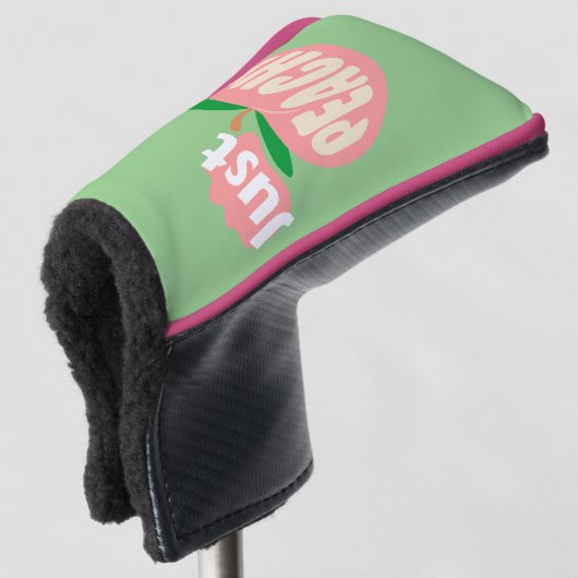 Dames "Just Peachy" Putter Golfheadcover (3/4 voorkant)